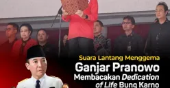 Layaknya Jokowi di Tahun 2013, Ganjar Pranowo Baca Dedication of Life Soekarno di GBK