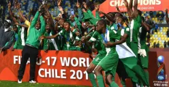 Nigeria U-17 ketika menjuarai Piala Dunia U-17 pada 2017 (Sumber : Twitter)