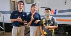 anak usia 12 tahun naik kereta dari Solo ke Jakarta (Sumber : instagram @sosmedkeras)