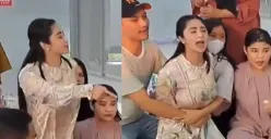 Dewi Perssik ngamuk di hadapan warga saat mediasi dengan RT soal hewan kurban yang disebut ditolak. (Sumber : TikTok)