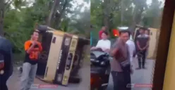 Kecelakaan di Jalur Siger Bencah Semarang, Truk Terguling hingga Sebabkan Lalu Lintas Tersendat