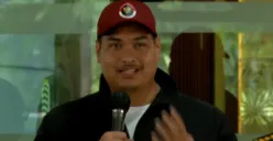 Menpora Dito Ariotedjo seusai diperiksa Kejagung menjadi saksi kasus dugaan korupsi BTS 4G Kemenkominfo, Senin 3 Juli 2023. (Sumber : YouTube Official iNews)