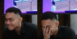 Mario Dandy salah tingkah saat mendengar isi chat mantan yang hadir sebagai saksi di sidang, Selasa 4 Juli 2023. (Sumber : YouTube KOMPASTV)