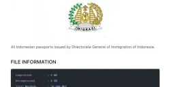 Tangkapan layar dugaan data 34 juta paspor warga negara Indonesia bocor dan diperjualbelikan di internet.