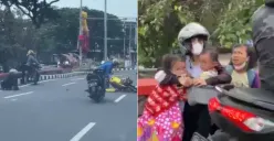 Ngebut Ugal-ugalan, Pengendara Ninja Kuning Hantam Ibu Bonceng 3 Anak di Kaliwiru Semarang