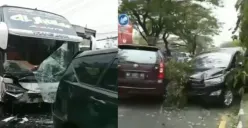 Tabrakan Beruntun di Jalan Ringroad Selatan Jogja: Bus Ngebut Seruduk 5 Mobil hingga Ringsek