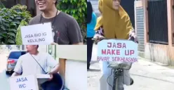 Indosiar ultimatum bagi pembuat konten kreator yang parodikan jasa keliling (Sumber : kolase Tiktok Indosiar)