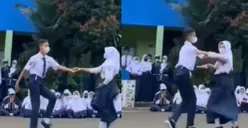 Ilustrasi siswa SMP yang menjalani kegiatan MPLS di sekolah baru. (Sumber : Instagram @mememedsos)