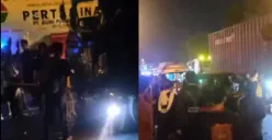 Kecelakaan di Ngudi Waluyo, Mobil Pikap Ditabrak Truk Box dan Truk Kontainer, 2 Orang Terluka