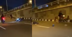 Balap Liar di Kalibanteng Semarang Barat: Tabrak Mobil, Pengendara Motor Jatuh Terpelanting, Tak Ada yang Menolong