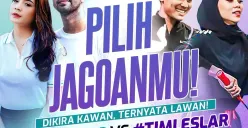 Pertandingan bulutangkis ganda campuran Turnamen Olahraga Selebriti, Raffi/Nagita vs Billar/Lesty. (Sumber : Instagram @sctv)