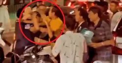 Pelaku tabrak lari di lampu merah Tlogosari yang menabrak sekeluarga pengendara motor, Minggu 16 Juli 2023. (Sumber : Instagram @infokejadiansemarang.new)