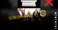 Tangkapan layar unggahan di TikTok yang menyebutkan bahwa lirik lagu Indonesia Raya diganti.