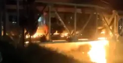 Detik-detik Kecelakaan KA vs Truk Tepat Malam 1 Suro di Perlintasan KA Madukoro Semarang, Api Membumbung Tinggi