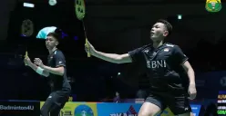 Pasangan Fajar/Rian ke semifinal Korea Open 2023 setelah kalahkan wakil Malaysia, Jumat 21 Juli 2023. (Sumber : PBSI)