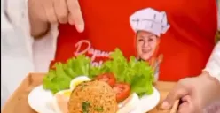 Contoh gambar platting nasi goreng ala Mbak Ita Wali Kota Semarang