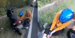 Gara-gara Baliho Partai Tertiup Angin, Pengendara Motor Kecelakaan di Banaran Bawen