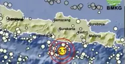 Gempa Magnitudo 5,7 Guncang Pacitan, Getarannya Terasa hingga Semarang dan Jogja
