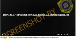 Tangkapan layar YouTube tentang adanya isu bahwa ada ruang dugem khusus di Pondok Pesantren Al Zaytun.