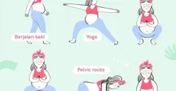 Enam olahraga untuk ibu hamil yang diyakini bisa membantu melancarkan persalinan. (Sumber : Diary Bunda)