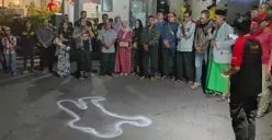 Driver Taksi Online Tewas Terbunuh, Warga Jalan Mugas Dalam Semarang Gelar Doa Bersama di TKP