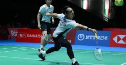 The Daddies, Mohammad Ahsan/Hendra Setiawan, akan tanding di India Open 2024 bersama 11 wakil Indonesia lainnya. (Sumber : PBSI-InfoSemarang.com)