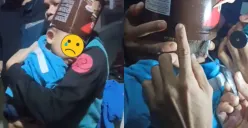 Damkar evakuasi kepala bayi tersangkut kaleng biskuit di Tasikmalaya (Sumber : Instagram/@damkar_kota_tasikmalaya113)