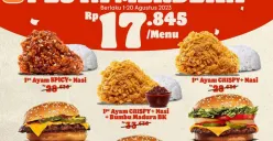 Promo Kemerdekaan Burger King dan sejumlah restoran (Sumber : Instagram/@burgerking.id)