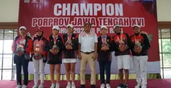 Tim Golf Kota Semarang Borong Medali Emas Porprov Jateng XVI di Semarang Royale Golf