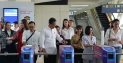 Momen Lucu Ari Lasso Tak Sadar Traktir Presiden Jokowi Naik LRT, Gara-gara Salah Tap Kartu