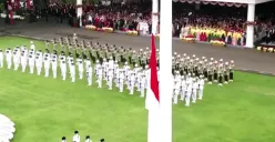 Denda menginjak bendera Merah Putih bisa denda Rp 500 juta dan 3 denda penyalahgunaan bedera Negara Indonesia.. (YouTube Sekretariat Negara)
