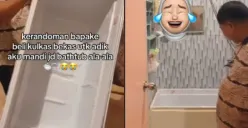 Viral Video Kulkas Bekas Diubah Jadi Bak Mandi, Aksi Bapak-bapak Ini Bikin Netizen Heran