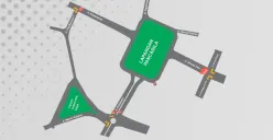 Info pengalihan arus lalu lintas kawasan Simpang Lima Kota Semarang, Kamis 17 Agustus 2023 pagi. (Sumber : Dishub Kota Semarang)