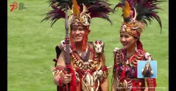 Pakai Baju Adat Ini di HUT RI ke 78, Kaesang Pangarep dan Sri Mulyani Dapat Hadiah Sepeda dari Presiden Jokowi