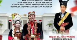 Mupus Braen Blambangan, pakaian adat Banyuwangi yang menjadi salah satu pemenang di HUT RI ke 78 (Sumber : Instagram @banyuwangi.tourism.)