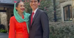 Enzy Storia dan suami saat merayakan HUT RI ke 78 di Washington DC (Sumber : Instagram/@enzystoria)