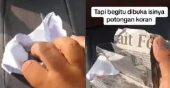 Tukang becak kena prank amplop isinya kertas koran (Sumber : TikTok/@mlipirdolansolo)