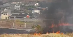 Ilustrasi. Kebakaran lahan di belakang Perumahan Bukit Sendangmulyo, Klipang, Tembalang, Kota Semarang, Kamis 24 Agustus 2023 siang. (Sumber : Instagram @infokejadiansemarang.new)