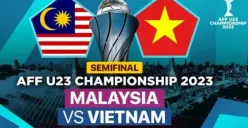 LINK LIVE STREAMING Vietnam vs Malaysia Semifinal Piala AFF U-23 2023, Siaran Langsung Resmi Bukan di Score808 NobarTV