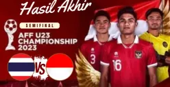 HASIL AKHIR Pertandingan Thailand vs Indonesia Semifinal AFF U-23 2023, Siapa Pemenangnya?