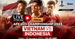 GRATIS! 2 Link Streaming Resmi Indonesia vs Vietnam Final Piala AFF U-23 2023 Malam Ini, Bukan di BgBola NobarTV