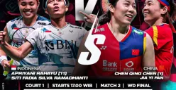 Apriyani Rahayu/Siti Fadia Silva Ramadhanti Siap Bersaing di Final Kejuaraan Dunia Bulu Tangkis 2023. (Sumber : Instagram/badminton.ina)