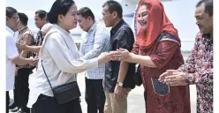 Puan Maharani saat tiba di Kota Semarang (Sumber : instagram @mbaitasmg)