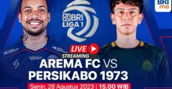Link Streaming Siaran Langsung Arema FC vs Persikabo 1973 BRI Liga 1 Legal, Bukan di BgBola NobarTV (Sumber : Vidio.com)