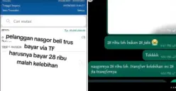 Pelanggan Salah Transfer Rp28 Juta ke Penjual Nasi Goreng, Padahal Seporsi Harganya Cuma Rp28.000