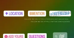 Instagram sedang menguji coba stiker astrologi sebagai fitur baru (Sumber : twitter.com/alex193a)