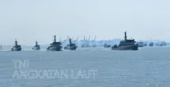 Indonesia berada di peringkat keempat dalam daftar Kekuatan Angkatan Laut Global 2023 menurut  World Directory of Modern Military Warships (WDMMW). (Sumber : Instagram/tni_angkatan_laut)