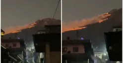 Tim gabungan evakuasi 69 pendaki usai terjadi kebakaran hutan dan lahan di Gunung Sumbing kawasan jalur pendakian Kecamatan Kalikajar, Kecamatan Sapuran, dan Kecamatan Kepil, Kabupaten Wonosobo, Jawa Tengah. (Sumber : Instagram/bpbdwonosobo)