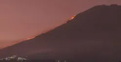 Kebakaran Gunung Sumbing, Pendaki Dievakuasi, BPBD Wonosobo: Ada 44 Orang...