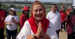 Wali Kota Semarang, Mbak Ita, saat menyambut Pandawara Group di acara bersih sampah di Kampung Nelayan Tambakrejo, Sabtu 2 September 2023. (Sumber : Instagram @ulil137)